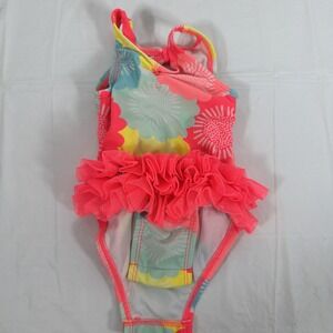 Cat & Jack baby girl floral swimsuit 3-6 Mo pink tutu